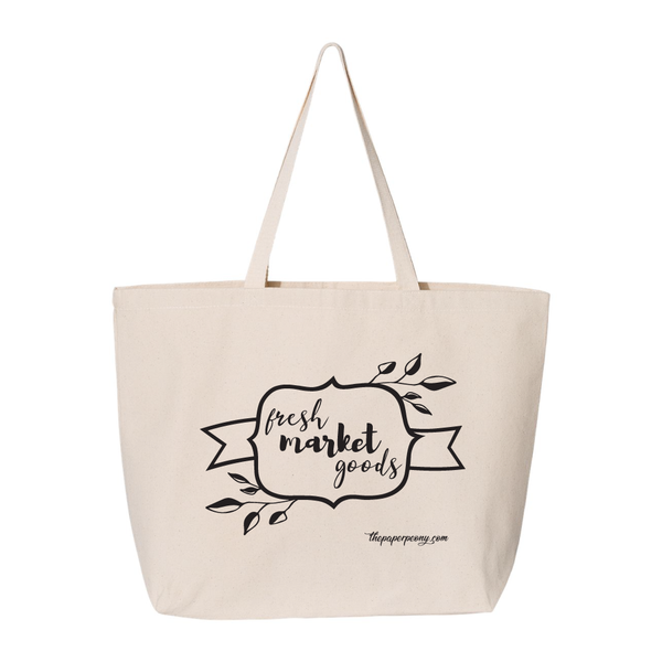 Farmers Market Cotton Canvas Tote