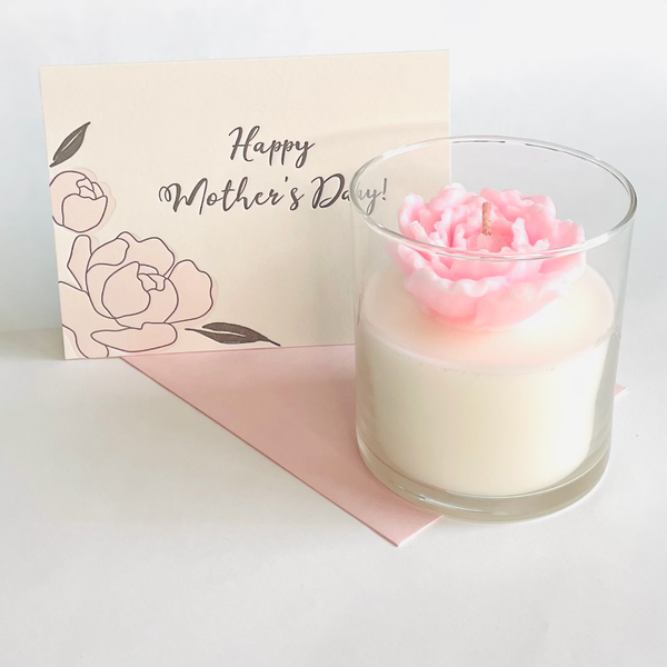 Peony Terrarium Coconut Soy Candle