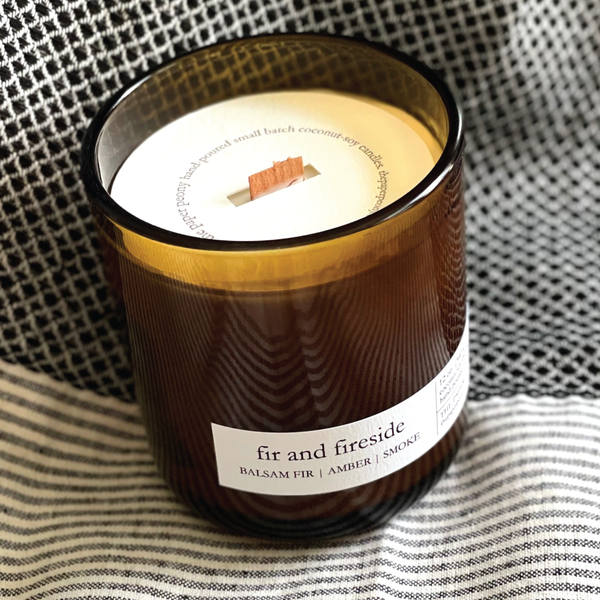 Fir and Fireside Coconut Soy Candle