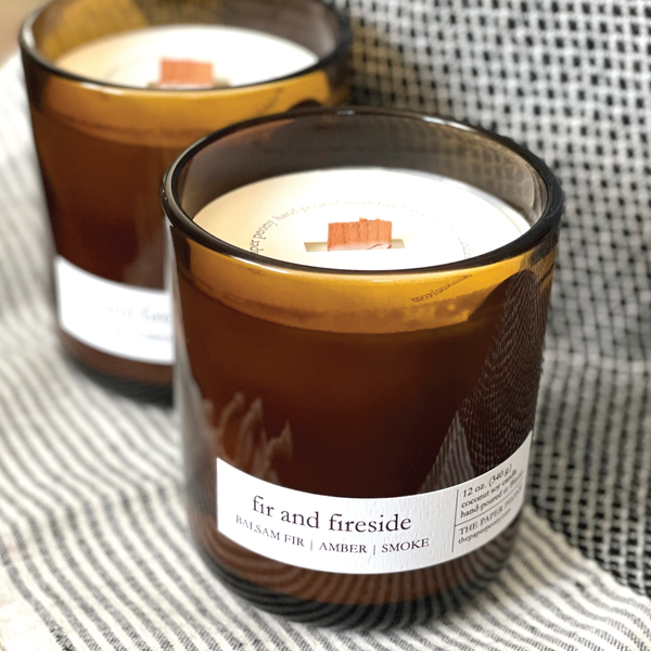 Fir and Fireside Coconut Soy Candle